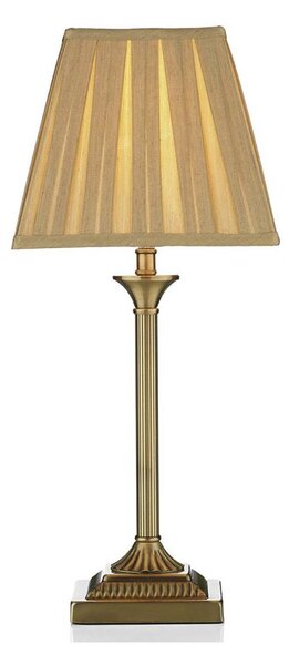 Där Lighting TAY4075-X - Stolní lampa TAYLOR 1xE14/40W/230V béžová/mosaz