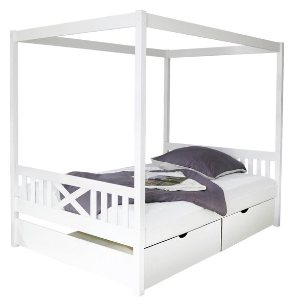 POSTEL S NEBESY, 140/200 cm, bílá MID.YOU - Online Only dětské postele, Online Only