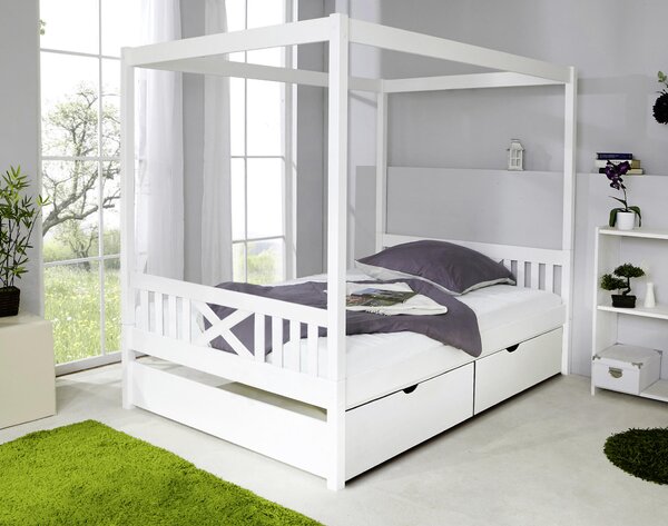 POSTEL S NEBESY, 140/200 cm, bílá MID.YOU - Online Only dětské postele, Online Only