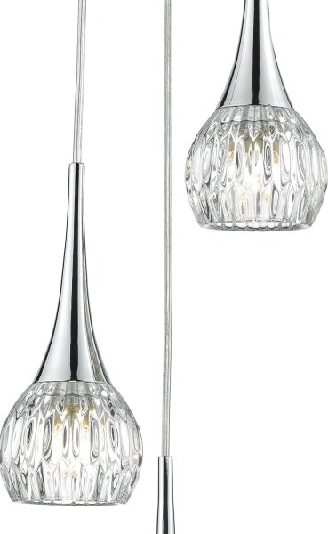 Där Lighting LYA0350 - Lustr na lanku LYALL 3xG9/40W/230V lesklý chrom