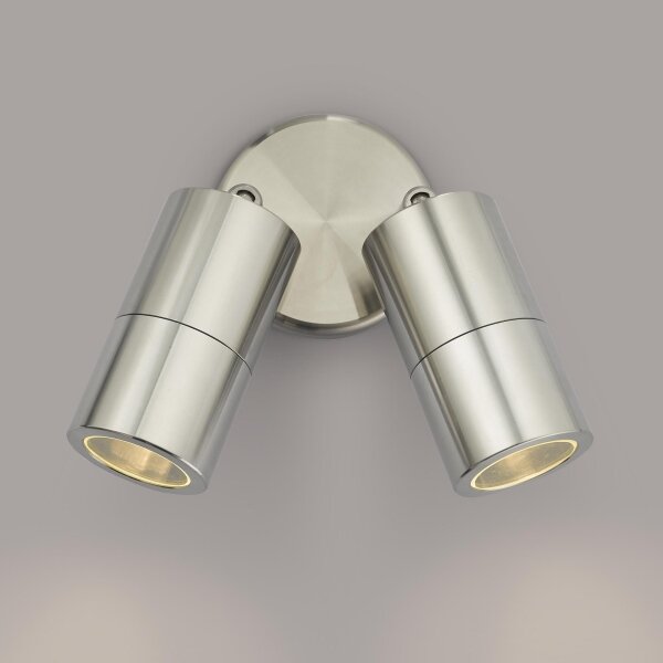 Där Lighting ORT0968 - LED Venk nást bod svít ORTEGA 2xGU10/5W/230V IP65 chrom