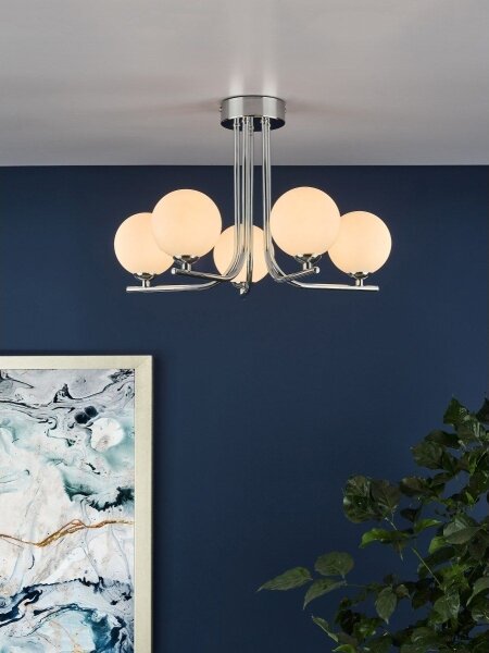 Där Lighting CRA5450-02 - Lustr na tyči CRADLE 5xG9/25W/230V lesklý chrom
