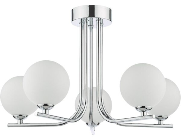 Där Lighting CRA5450-02 - Lustr na tyči CRADLE 5xG9/25W/230V lesklý chrom