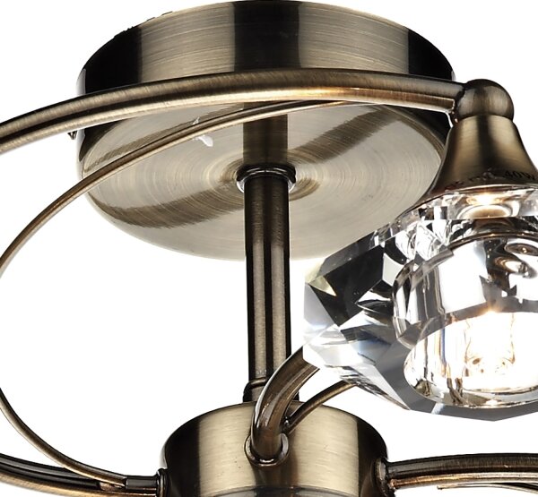 Där Lighting LUT0675 - Přisazený lustr LUTHER 6xG9/40W/230V mosaz