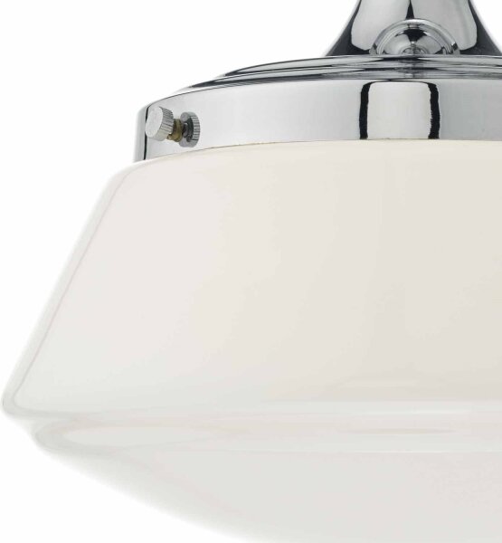 Där Lighting CAD0150 - Koupel přis lustr CADEN 1xE27/60W/230V IP44 lesklý chrom