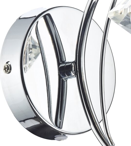 Där Lighting LUT0750 - Nástěnná lampa LUTHER 1xG9/40W/230V lesklý chrom