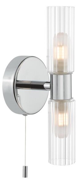 Där Lighting BOL0950 - Koupelnová nástěnná lampa BOLTON 2xG9/5W/230V IP44 chrom