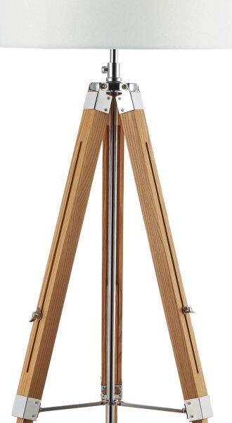Där Lighting EAS4943 - Stojací lampa EASEL 1xE27/60W/230V hnědá
