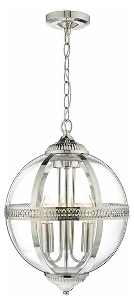 Där Lighting VAN0338 - Lustr na řetězu VANESSA 3xE14/40W/230V lesklý chrom