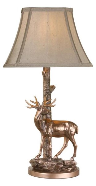 Där Lighting GUL5545-X - Stolní lampa GULLIVER 1xE27/60W/230V béžová/bronzová