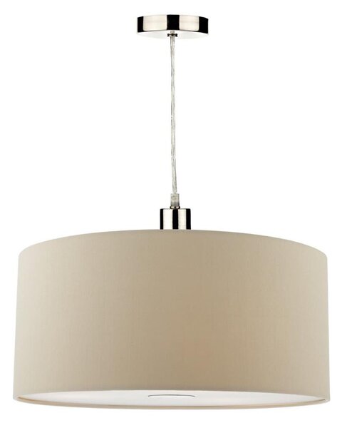 Där Lighting RON6529 - Lustr na lanku RONDA 1xE27/60W/230V černá/béžová