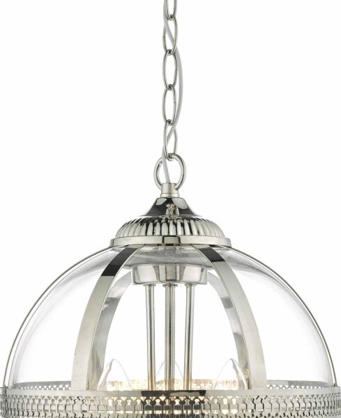 Där Lighting VAN0338 - Lustr na řetězu VANESSA 3xE14/40W/230V lesklý chrom