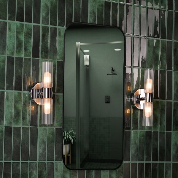 Där Lighting BOL0950 - Koupelnová nástěnná lampa BOLTON 2xG9/5W/230V IP44 chrom
