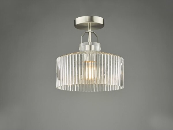 Där Lighting LEN4846 - Přisazený lustr LENKA 1xE27/60W/230V matný chrom