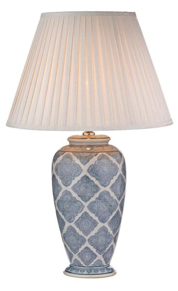 Där Lighting ELY4223 - Stolní lampa ELY 1xE27/60W/230V modrá