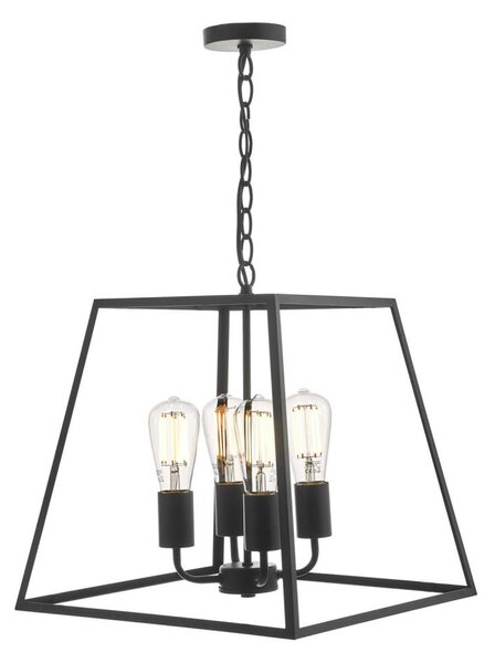 Där Lighting ACA8622 - Lustr na řetězu ACADEMY 4xE27/60W/230V černá