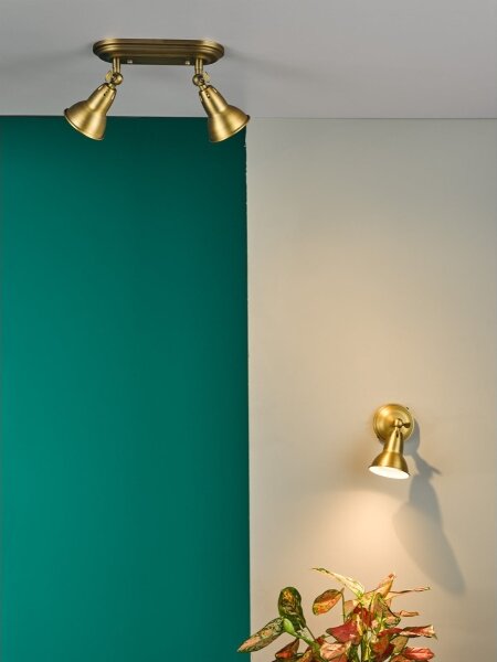 Där Lighting NAT0742 - Nástěnné bodové svítidlo NATHANIEL 1xGU10/11W/230V mosaz