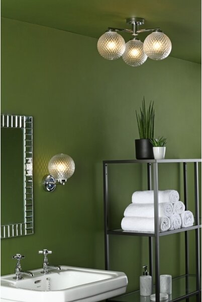 Där Lighting WAY0750 - Koupelnová nástěnná lampa WAYNE 1xG9/3W/230V IP44 chrom