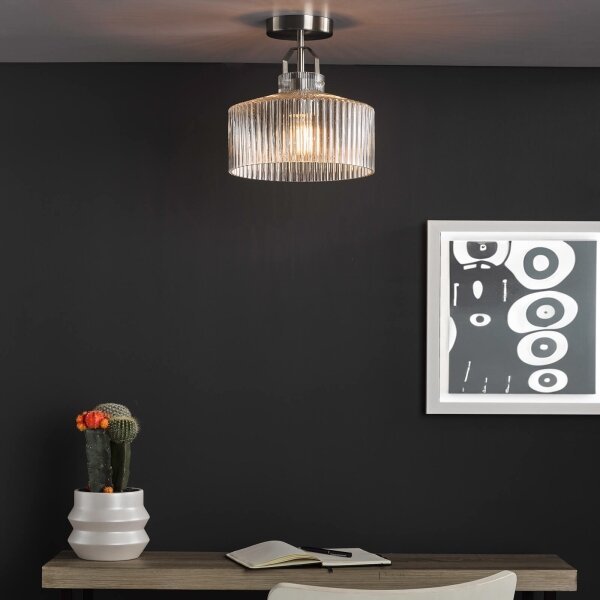 Där Lighting LEN4846 - Přisazený lustr LENKA 1xE27/60W/230V matný chrom