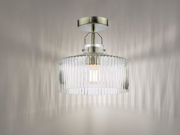 Där Lighting LEN4846 - Přisazený lustr LENKA 1xE27/60W/230V matný chrom