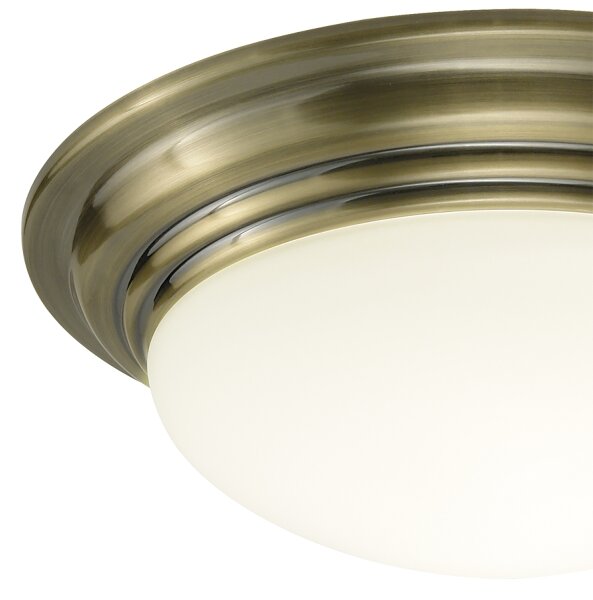 Där Lighting BAR5275 - Koupel strop svít BARCLAY 1xE27/60W/230V pr. 31 cm mosaz