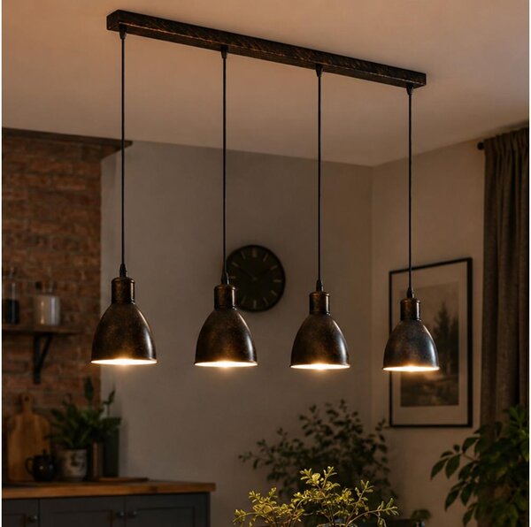 Brilagi - LED Lustr na lanku RIDDY 4xE27/60W/230V měděná/patina