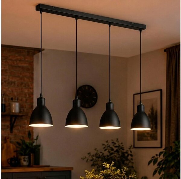 Brilagi - LED Lustr na lanku RIDDY 4xE27/60W/230V černá