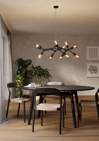 Eglo 98347 - Lustr na lanku BOCADELLA 12xE27/60W/230V