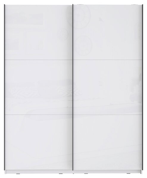 SKŘÍŇ S POSOUVACÍMI DVEŘMI, bílá, vysoce lesklá bílá, 170,3/209,7/61,2 cm home24 - Šatní skříně