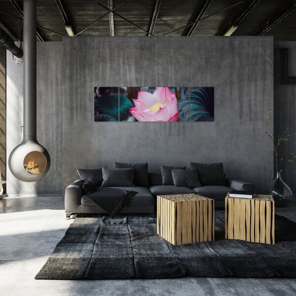 Obraz růžové květiny (170x50 cm)