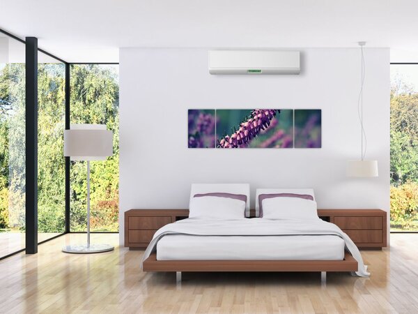 Obraz fialové květiny (170x50 cm)