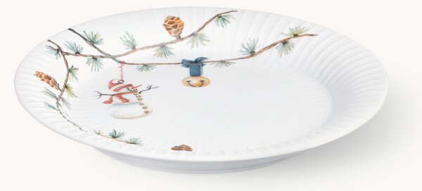 Sada ručně malovaných porcelánových snídaňových talířů Hammershøi, 4 díly