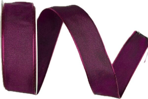 Taftová stuha Metal Fuchsia Shine – fuchsiová 25mm x 3m (7,-Kč/m)