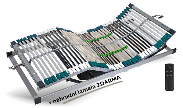 BEDTON SILVERTON 42 MOT + RELAX MEMORY KOMBI, 90x200 cm • sada: motorový rošt + matrace