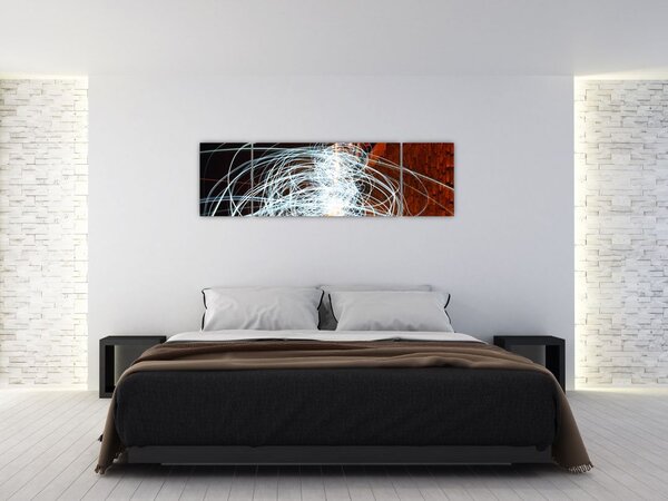 Obraz světelných vln (170x50 cm)