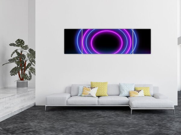 Obraz barevných kruhů (170x50 cm)