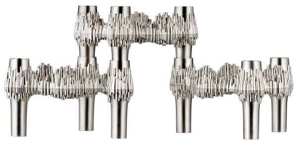 Svícen Quist STOFF Nagel Brushed Chrome - 3 ks SN167