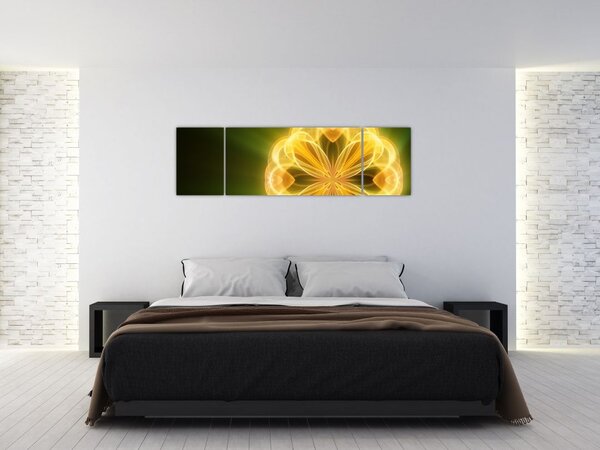 Obraz žluté květiny (170x50 cm)