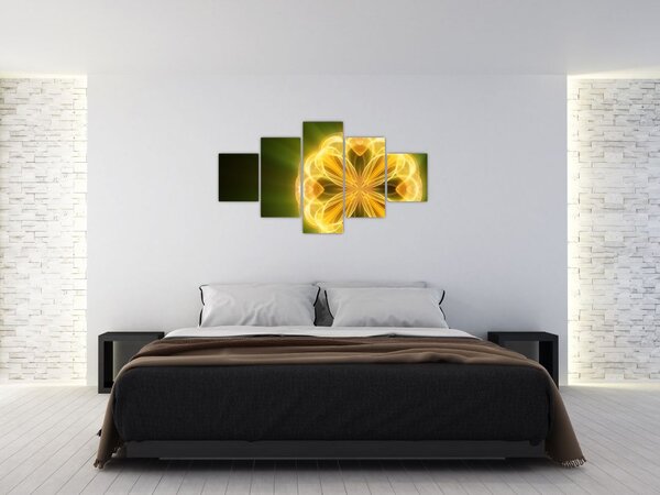 Obraz žluté květiny (125x70 cm)