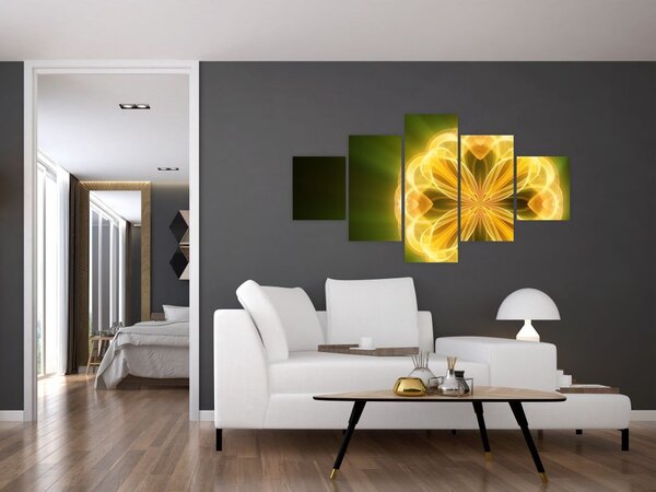 Obraz žluté květiny (125x70 cm)