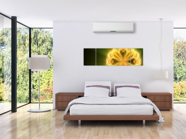 Obraz žluté květiny (170x50 cm)