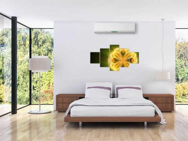 Obraz žluté květiny (125x70 cm)