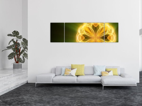 Obraz žluté květiny (170x50 cm)