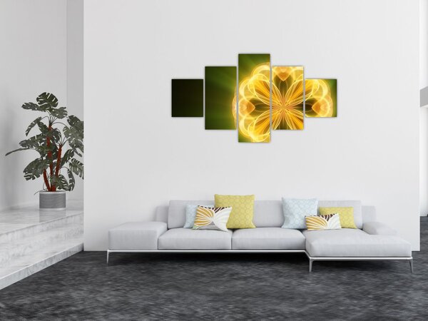 Obraz žluté květiny (125x70 cm)