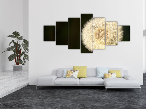 Obraz šedé pampelišky (210x100 cm)