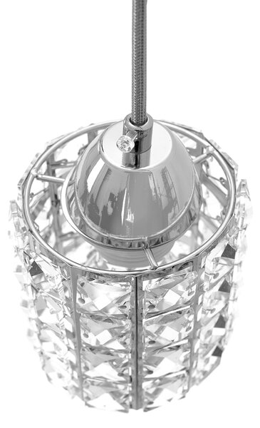 Toolight - Křišťálová závěsná lampa 1xE27 APP210-3CPR, chromová, OSW-06875