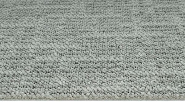 Breno Metrážový koberec LINEN 910, šíře 400 cm, Šedá