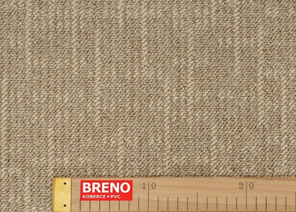 Breno Metrážový koberec LINEN 170, šíře 400 cm, Béžová