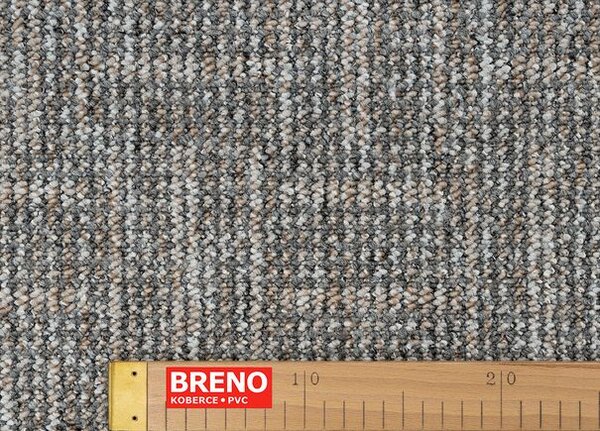 Breno Metrážový koberec CADIZ 5023 světle šedý, šíře 400 cm, Vícebarevné