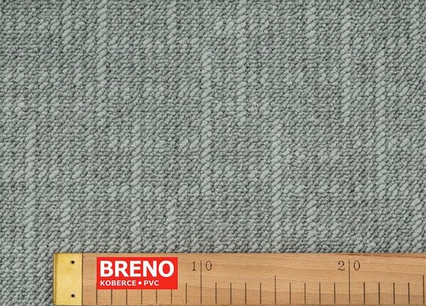 Breno Metrážový koberec LINEN 910, šíře 400 cm, Šedá